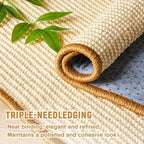 Thyle 8 Pcs Rabbit Scratching Pad Bulk 16 x 12 Inch Natural Sisal Bunny Scratch Mat Easy Replacement Claws and Teeth Care Rabbit Mats for Cat Cages Chew Toys for Bunny Pet Biting Sleeping Nesting
