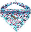 Elegant Little Tail Bandana - Washable Cotton Dog Kerchief & Reversible Scarf for Small to Large Dogs