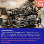 Herm. Sprenger Ultra-Plus Prong Dog Training Collar, Anti Pull Training Pinch Collar, (Stainless Steel Black, 3.0 mm Short Links x 18" Neck Size; 19-20" Chain Length) - Toggle Version