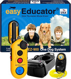 Educator EZ-900 E Collar for Dog Training with Remote - 1/2 Mile Range, Waterproof, 256 Blunt Stimulation Levels, Tone or Vibration Mode, Night Tracking Light for Small, Medium & Large Dogs