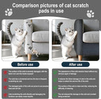 Cat Scratch Mat for Couch, Wall & Cat Tree - 78.7" Trimmable Self-Adhesive Cat Scratcher, Cat Scratch Furniture Protector, Felt Alternative to Sisal, DIY Cat Tower Replacement, 2 Pack (Dark Gray)