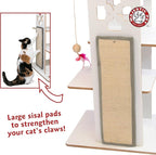 Majestic Pet Luxe Modern Cat Tree Condo Furniture Products - 36 in. x 23 in. x 16.5 in. (Gray)