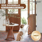 Dog Doorbells for Potty Training, Poly Urethane Puppy Door Bells, Hand-Woven Dog Bells for Dog Training, Extra Loud Bells for Door Knob, Ring to Go Outside Doggie Pet Supplies.