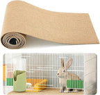 Rabbit Scratcher Mat - DIY Trimmable Self-Adhesive Bunny Scratch Pad Roll, 12 Inch x 3.28 ft Small Animal Scratching Rug for Cage, Biting, Sleeping & Nesting,Safe Scratch Mat for Rabbits & Small Pets