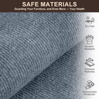 Cat Scratch Couch Furniture Protector, Self-Adhesive & Cuttable Furniture Scratch Protector Pad, Wear-Resistant Wall & Sofa Guard, Multi-Functional Cat Scratcher Light Gray