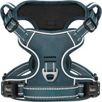 HEELE Dog Harness for Large Dogs No Pull Dog Vest Harness for Large Dog with Soft Padded Handle Reflective for Outdoor Training, Blackish Green, XL