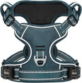 HEELE Dog Harness for Large Dogs No Pull Dog Vest Harness for Large Dog with Soft Padded Handle Reflective for Outdoor Training, Blackish Green, L