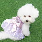 CuteBone Dog Birthday Dress Girl Puppy Skirt Tutu Cat Wedding Outfit Pet Party Clothes for Small Dogs Costume DD14XS