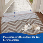 Carpet Protector for Pets Carpet Protector for Doorway, Anti Scratch Under Door Cat Scratch Protector Mat, Cat Barrier Mat Easy to Cut Plastic Stopper (Clear, 3.6FT-2pack)