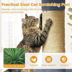 PETSITE 25.5-inch Small Cat Tree, Modern Multi-Level Cat Tower with 2 Comfy Condos, Sisal Scratching Posts, Large Plush Top Perch, and Anti-Tipping Kits, Ideal for Indoor Cats and Kittens (Dark Grey)