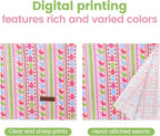 Elegant little tail Easter Dog Bandana, Bunny with Flower 1PC Washable Dog Scarf Female or Male Square Bib Kerchief Scarf Adjustable Pet Bandana for Medium Large Dogs