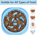 MateeyLife Small Slow Feeder Cat Bowls 2PCS, Anti-Choking Puzzle Cat Food Bowls, Anti-Slip Interactive Dog Feeding Slow Down Eating, Bloat Stop Maze Dishes Dog Feeder for Small Breeds 1 Cup