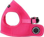 Puppia Neon Soft Vest Harness Step-in No Choke No Pull Walking Training for Small and Medium Dog, Pink, Large
