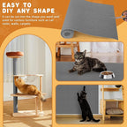 2pack Cat Scratch Couch Furniture and Wall Protector | Adhesive Cat Scratch Pad for Covering Cat Tower, DIY Climbing Cat Scratcher Couch Protector from Cat Claws Scratching (Light Gray)