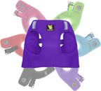 EcoBark Rapid Fastener Super Comfort Fully Adjustable Double Padded Step in Dog Harness (Large, Purple)