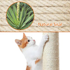 Topeakmart Multi-Level Cat Tree, Large Cat Tower with Condos Platform Perch Hammock Scratching Posts Plush Cat House