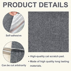 2 Pack Wall & Corner Cat Scratcher, 12X12 Inch Scratch Pad for Cats, Grey Carpet Corner Scratchers for Indoor Cats, Wall Mounted Cat Mat