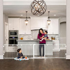 Regalo Safety 56"-130" Super Wide Baby Gate & Play Yard, 2-in-1 Adjustable Safety Gate for Doorways & Bottom of Stairs, Wall Mounted Room Divider, Includes Wall Mount Kit