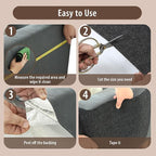 Cat Scratch Couch Protector, Adhesive Scratcher Pad Deterrent for Furniture, DIY Cat Climbing Scratch Pad for Indoor Cats (Grey, 31.5''x19.7'')