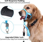BARKLESS No-Pull Head Collar for Dogs Training & Walking Made Easy, Soft, Adjustable Dog Halter Harness with Safety Link- Put an End to Pulling on The Leash