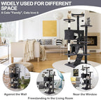 70'' Tall Multi-Level Cat Tree with Scratching Post, Platform, Condo, Tower and Funny Toy for Indoor Medium Cats