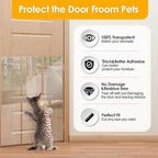 Enhanced Door Protector: Thick Clear Heavy-Duty Anti-Scratch Guard - Flexible Pet Scratch Shield for Doors, Furniture, Windows, and Walls, Easy to Install and Clean (9.4" W x 118" L)