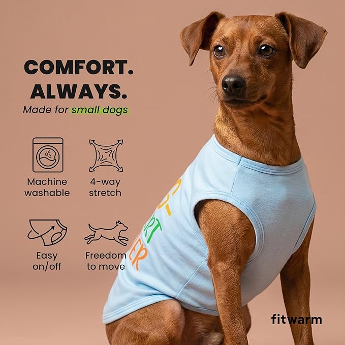 Fitwarm Egg-spert Hunter Dog Easter Outfit, Summer Clothes for Small Dogs Boy Girl, Pet Outfit, Blue, Red, Green, Orange, XS