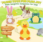 XIUGOAL Dog Toys to Keep Them Busy, 3 Pack No Stuffing Interactive Dog Toys with Crinkle, Squeaky Puppy Chew Toys for Small, Medium Breeds