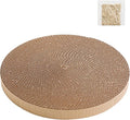 Round Cat Scratcher Replacement Pads -Circle Cat Scratcher Pad Cardboard Cat Scratchers Refill 10 inch Diameter 7/8 inch Thickness Pet Supplies, Relieves Stress, Supports Pet Behaviors, 1 Count