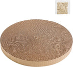 Round Cat Scratcher Replacement Pads -Circle Cat Scratcher Pad Cardboard Cat Scratchers Refill 10 inch Diameter 7/8 inch Thickness Pet Supplies, Relieves Stress, Supports Pet Behaviors, 1 Count
