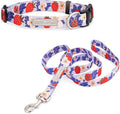 Lucky Love Dog - Easy Click Buckle Dog Collar with Leash Set Combo, Durable & Comfortable for Male & Female Dogs, Pet Collar for Small Dogs, Secure Fit - Sweet Berry Combo, Small