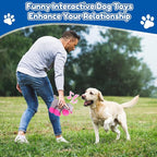 Plush Chew Toys for Large Dogs, Tough Crinkle Stuffed Animal Squeaky Interactive Toys for Small Medium Large Dogs, Keep Them Busy, Big Pet Toys