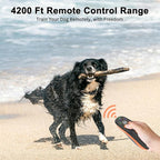Dog Shock Collar with Remote Control - 4200 FT Remote Control Range, Color Screen Dog Training Collar with 3 Training Modes, 2 Rechargeable Waterproof E-Collar for Dogs Training 15-125LBS