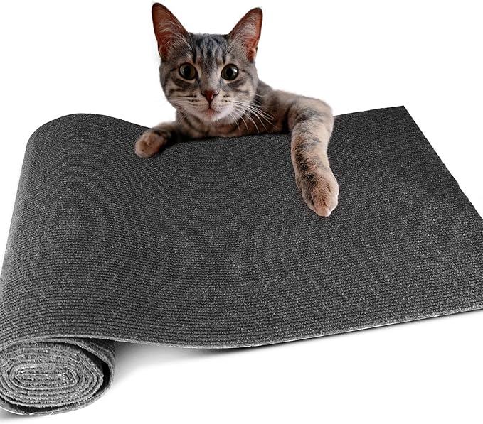Cat Scratching Pad, Cat Scratch Couch Furniture Protector for Couch, Wall & Tree, DIY Anti-Scratch Cover for Claws Scratching Indoor,Light Gray