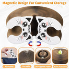 2Pack Kitty Curls Cat Accordion Physical Exercise for Indoor Cats Toy Magic Organ Thickened Kitty Head Organ with 1Pack Cat Nail Clipper