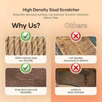 Wall Mounted Cat Scratcher Board - Scratching Post and Pad for Indoor Cats - Wall Furniture and Scratchers