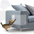 In hand Furniture Scratch Guards, 6PCS X-Large Premium Flexible Vinyl Cat Couch Protector Guards with Pins No Adhesive for Protecting Your Upholstered Furniture, Cat Scratch Deterrent Pad