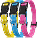 PetJoy 3-Pack Replacement Straps for Shock & E Collars - Durable Nylon Adjustable Dog Collars, 8-27 Inches, Quick Release Buckle & D-Ring