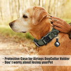 Tactical Dog Collar, Adjustable Nylon, Heavy Duty Metal Buckle with Handle, Green, L