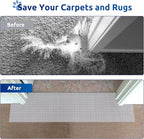 Carpet Protector for Pets Cat Carpet Protector Repellent Barrier for Doorway Corner Anti Scratch Under Door Cat Scratch Protector Mat, Easy to Cut Plastic Stopper (Clear, 3.6FT-1pack)