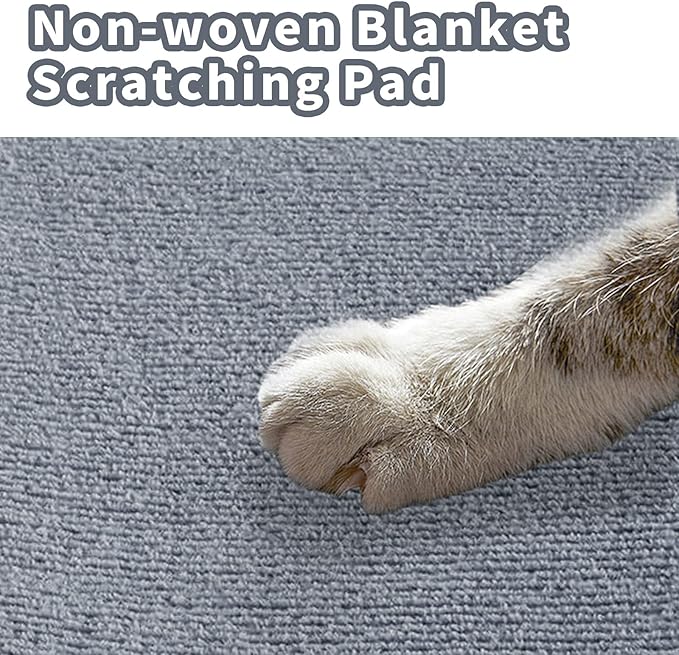 Rabbit Scratching Pad, Non-Woven Blanket with Back Adhesive, Rabbit Toys for Bunnies Boredom, Bunny Scratch Pad, Bunny Enrichment for Cage, Indoor, Living Room, Sofa