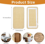 5 Pcs Cat Scratcher Mat, 15.7X 8 Inch Sisal Cat Scratching Pad with Adhesive Loop Tape, Natural Scratch Pad Rug for Cat Grinding Claws Nails Furniture Protector for Sofa Chair Couch