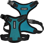 Voyager Step-in Pet Harness - All Weather Mesh, Adjustable Step in Harness for Cats and Dogs by Best Pet Supplies - Turquoise/Black Trim, S