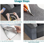 Anti Cat Scratch Furniture Protector,78.7 * 15.8in Cat Wall Scratcher, Adhesive Sofa Couch Corner Protectors for Cats, DIY Climbing Carpet Remnants Roll(Beige)
