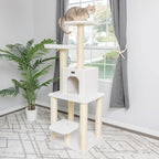 Armarkat B6203 Classic Real Wood Cat Tree, Five Levels With Condo and Two Perches
