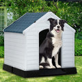 Dog House, Dog House for Small Medium Large Dogs, Waterproof Ventilate Plastic Durable Indoor Outdoor Pet Shelter Kennel with Air Vents and Elevated Floor, Easy to Assemble