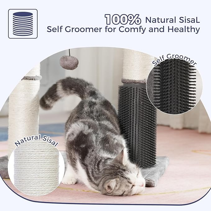 Small Cat Tree with Large Cat Post with Lage Perch and Thick Post