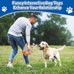 Squeaky Dog Toys, Tough Chew Toys for Dogs, Crinkle Interactive Squeaky Stuffed Dog Toy for Small Medium Large Breeds, Plush Dog Toy to Keep Them Busy, Pet Toys for Dogs