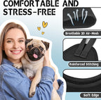 Supet Dog Grooming Hammock Harness for Dogs Cats, Relaxation Pet Nail Clipper Hammock, Restraint Dog & Small Animal Leashes Sling for Groomingk for Nail Trimming (Black, L)