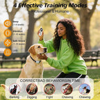 Dog Shock Collar - 3300 FT Remote Dog Training Collar, IP7 Waterproof, 4 Training Modes Lighting,Beep,Vibration,Safe Shock, Dual Channel E-Collar with Safety Lock for All Breeds (10-150 lbs)
